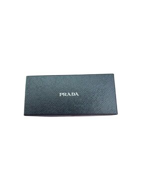Vintage Prada Saffiano Eyewear Glasses Storage Black Luxury Designer Gift Box OS